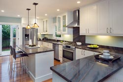 Columbus Ohio white cabinets Granite kitchen GS Marble Ohio